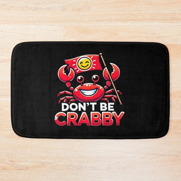 Item preview, Funny 'Don't Be Crabby' Cheerful Red Crab Design for Ocean and Humor Lovers designed and sold by DrawHandArt.