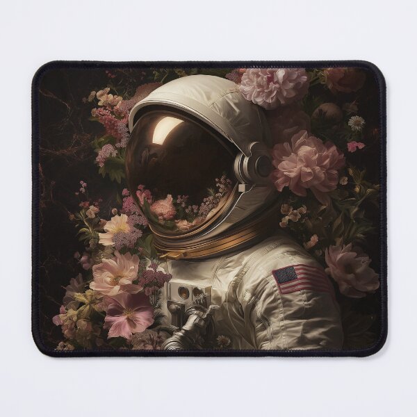Item preview, Astronaut among flowers designed and sold by ro-scalabrini.