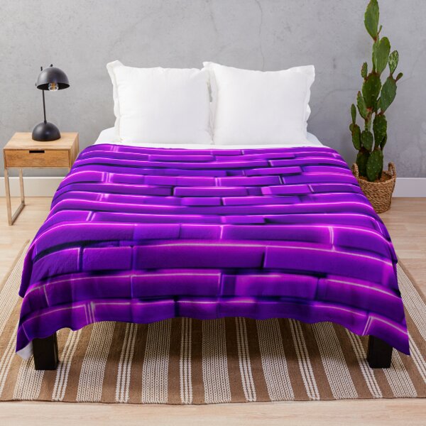 Item preview, Futuristic Neon Brick Wall Design designed and sold by Health And Fitness Posts e-Store.