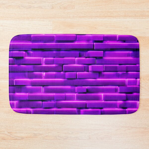 Item preview, Futuristic Neon Brick Wall Design designed and sold by Health And Fitness Posts e-Store.