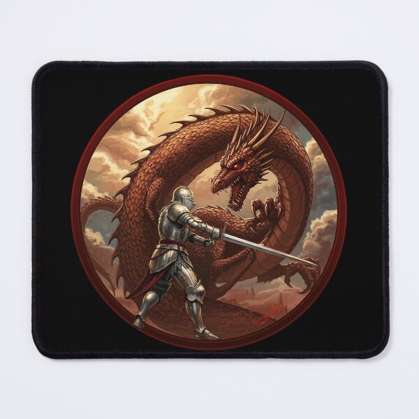 Item preview, Warrior and the Dragon designed and sold by mrchavish.