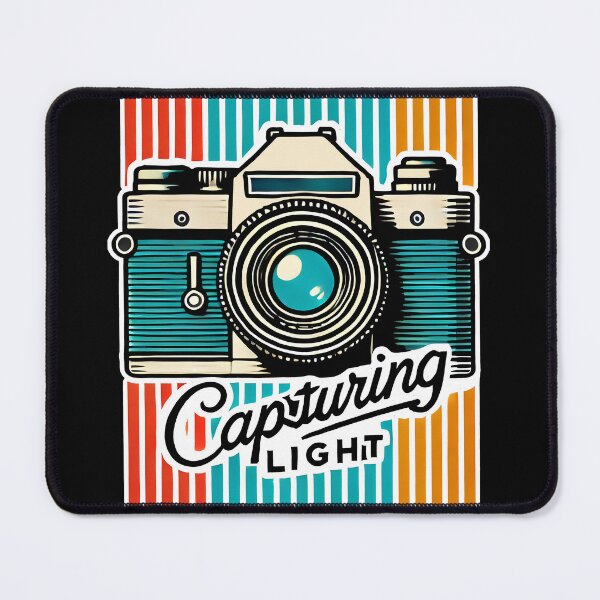 Item preview, Retro Camera Art - Capturing Light Design for Photography Lovers designed and sold by DrawHandArt.
