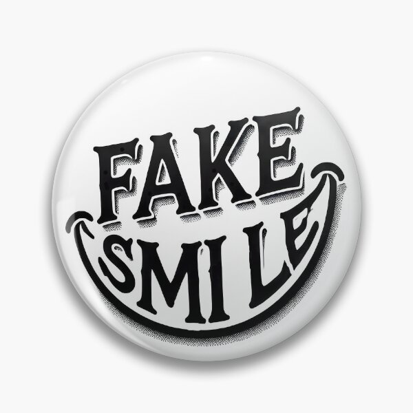 Item preview, Fake smile, Smiley Art designed and sold by TrueArtVibes.