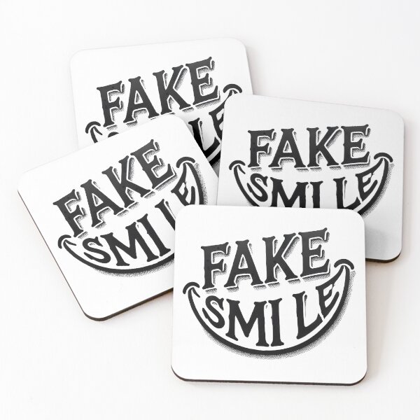 Item preview, Fake smile, Smiley Art designed and sold by TrueArtVibes.