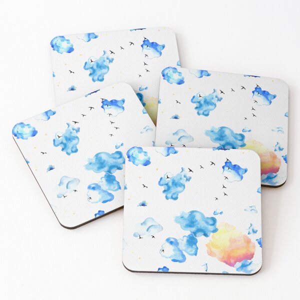 Item preview, cloudy sky with sunset designed and sold by monika-holle.