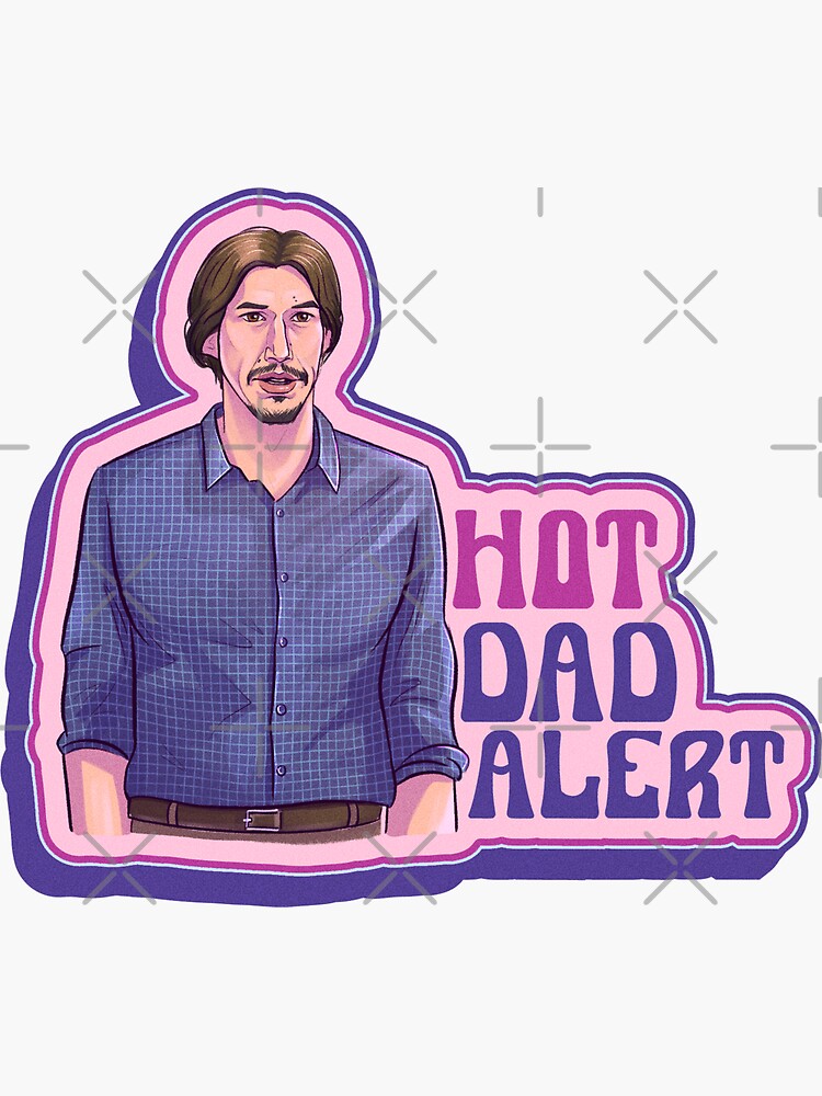 Imagen 3 de 3, Pegatina con la obra Adam Driver SNL - Papá en pijamas, diseñada y vendida por CndCrd.