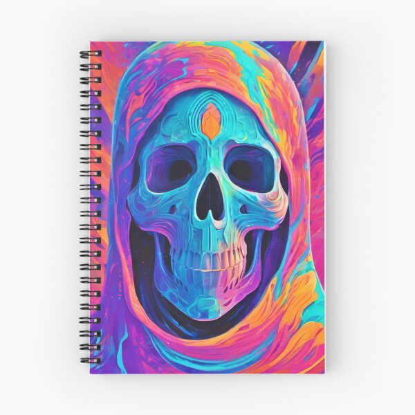 Item preview, Neon Glowing Skull Art designed and sold by Health And Fitness Posts e-Store.