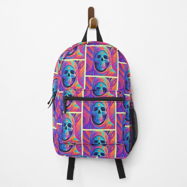 Item preview, Neon Glowing Skull Art designed and sold by Health And Fitness Posts e-Store.