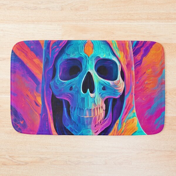 Item preview, Neon Glowing Skull Art designed and sold by Health And Fitness Posts e-Store.