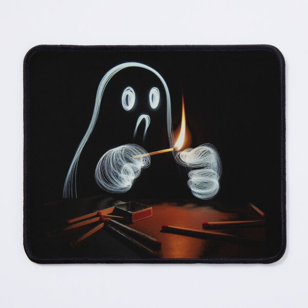 Item preview, Ghost lighting a match designed and sold by TheaterOfHexe.