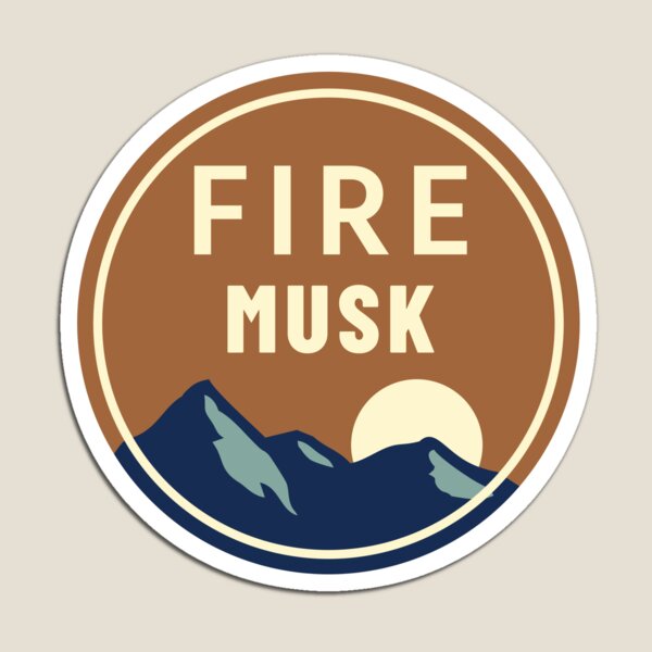 Item preview, Fire Musk Bumper Sticker brown designed and sold by Jaebi11.