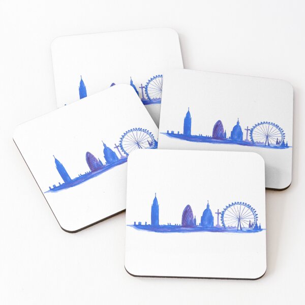 Item preview, London illustration art Blue designed and sold by Monika Howarth.