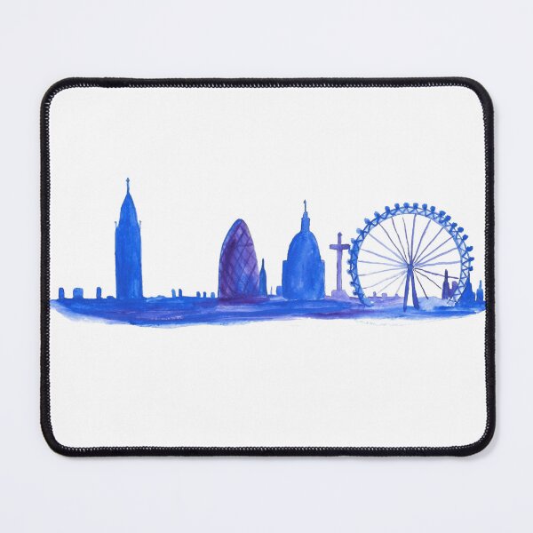Item preview, London illustration art Blue designed and sold by Artbymonika.