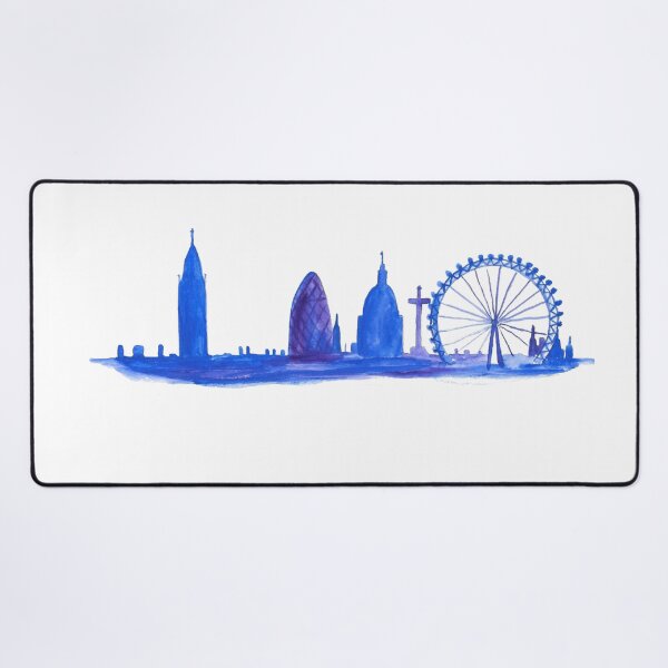 Item preview, London illustration art Blue designed and sold by Monika Howarth.