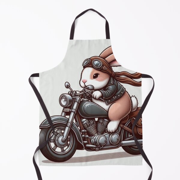 Item preview, Brother bunny on a motorcycle designed and sold by Dogandesighn.
