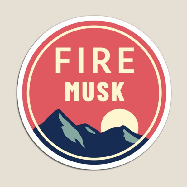 Item preview, Fire Musk Bumper Sticker red designed and sold by Jaebi11.