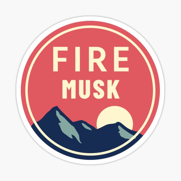 Item preview, Fire Musk Bumper Sticker red designed and sold by Jaebi11.