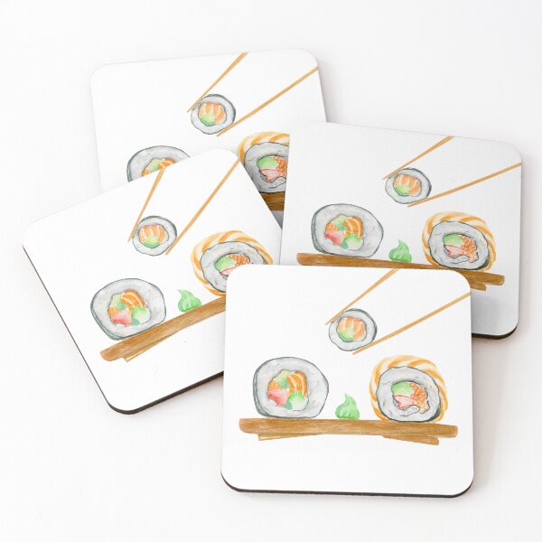 Item preview, Watercolor Sushi Rolls designed and sold by daphsam.
