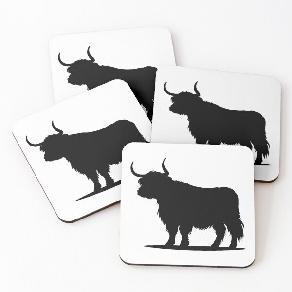 Item preview, Highland Cow Silhouette Rustic Farm Art designed and sold by theartfulaspie.