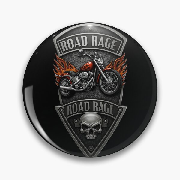 Item preview, Road Rage Motorcycle Badge designed and sold by WackyJacks.