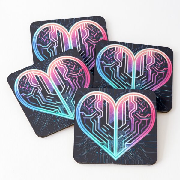 Item preview, Futuristic heart designed and sold by  ViralVisionsCreating .