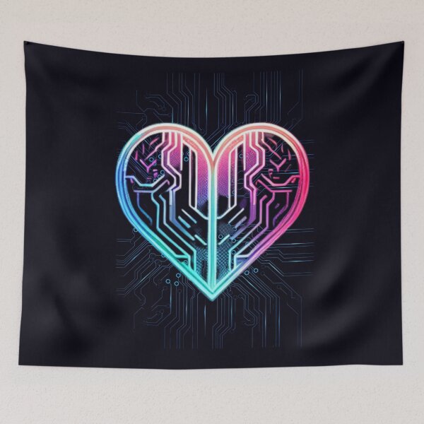 Item preview, Futuristic heart designed and sold by  ViralVisionsCreating .