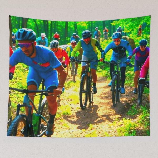 Item preview, The Epic Start of the MTB Grand Race – Adrenaline Unleashed designed and sold by GrizzlyCollective.