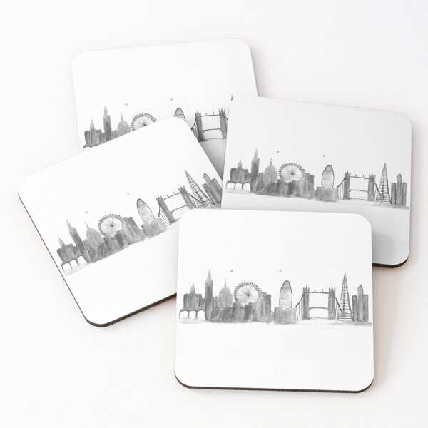 Item preview, London illustration art Black designed and sold by Monika Howarth.