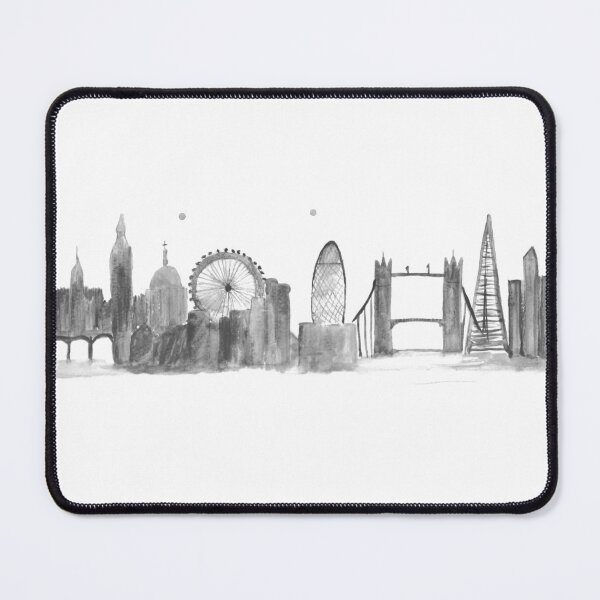 Item preview, London illustration art Black designed and sold by Artbymonika.