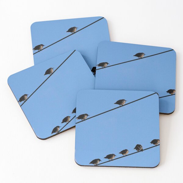 Item preview, Starlings on telephone wires designed and sold by buttonpresser.