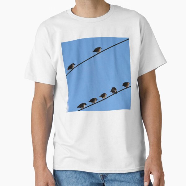 Item preview, Starlings on telephone wires designed and sold by buttonpresser.