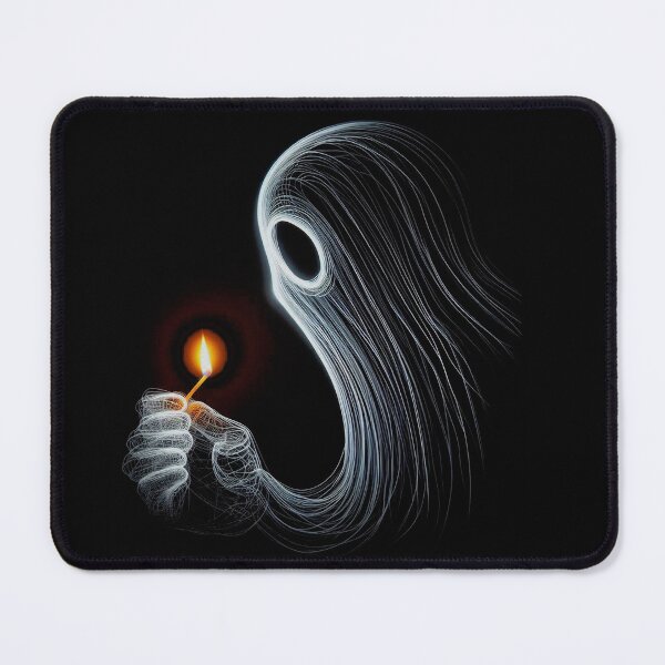 Item preview, Ghost holding a match designed and sold by TheaterOfHexe.