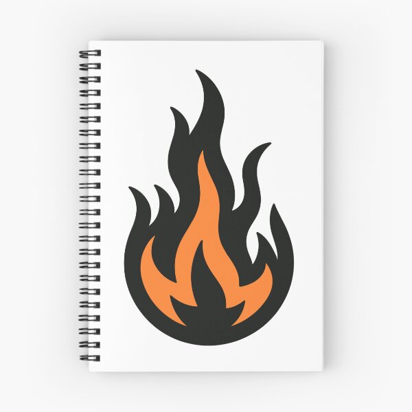 Item preview, Bold Flame Icon in Black and Orange designed and sold by theartfulaspie.