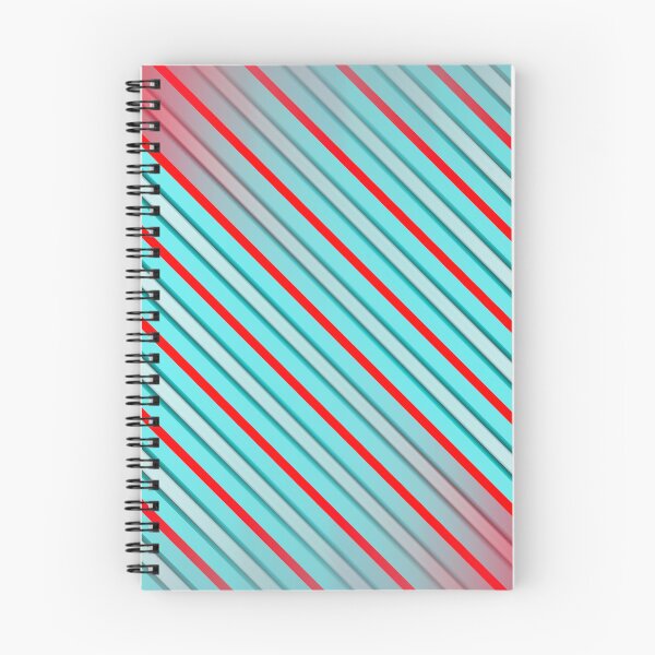 Item preview, Retro Candy Stripes: Vintage Turquoise and Red Diagonal Pattern Art designed and sold by Patternair.