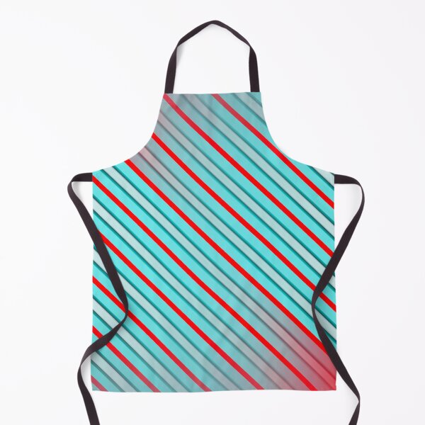 Item preview, Retro Candy Stripes: Vintage Turquoise and Red Diagonal Pattern Art designed and sold by Patternair.