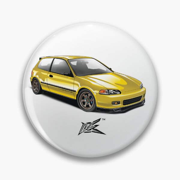 Item preview, civic eg6 yellow  designed and sold by NaquashM.