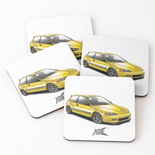 Item preview, civic eg6 yellow  designed and sold by NaquashM.