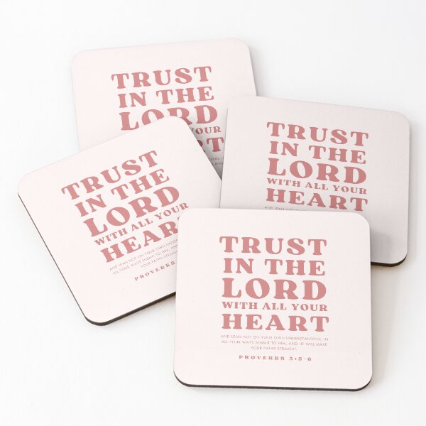 Item preview, God Pink Christian Art Bible Verse Proverbs 3:5-6 Scripture  designed and sold by daughterinchrist93.