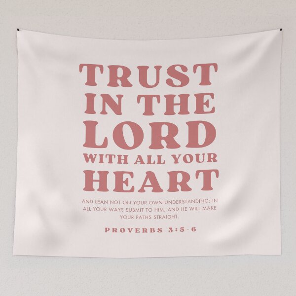 Item preview, God Pink Christian Art Bible Verse Proverbs 3:5-6 Scripture  designed and sold by daughterinchrist93.