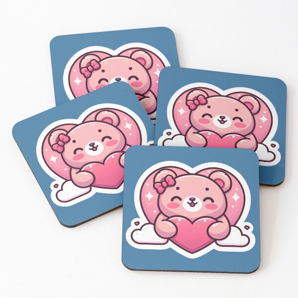 Item preview, Cute Valentine Pink Bear designed and sold by ArtistEmbrace.