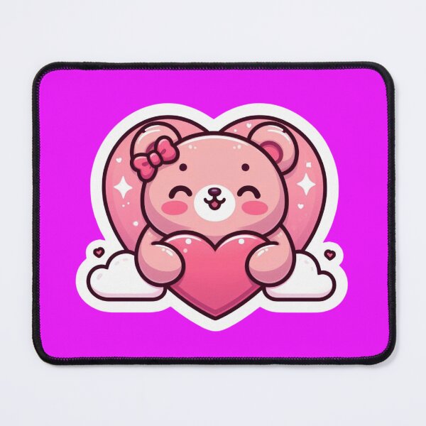 Item preview, Cute Valentine Pink Bear designed and sold by ArtistEmbrace.