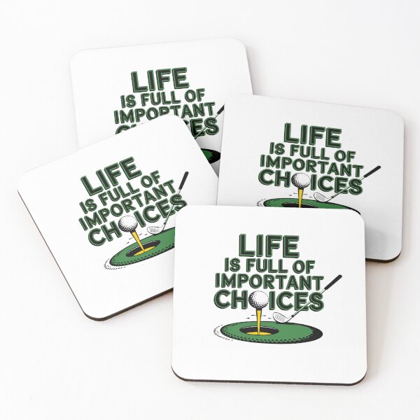 Item preview, Life is Full of Important Choices Golf designed and sold by Mateusz Majcherek.