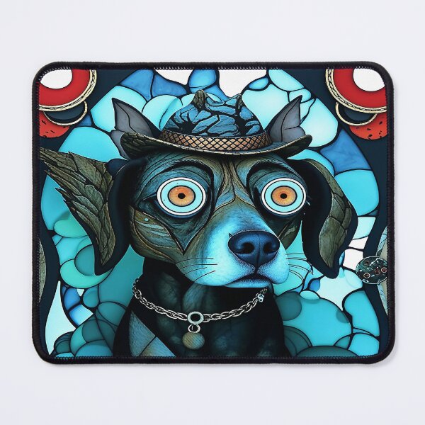 Item preview, Funny Artistic Dog with Hat designed and sold by Artistic Trio  Design.