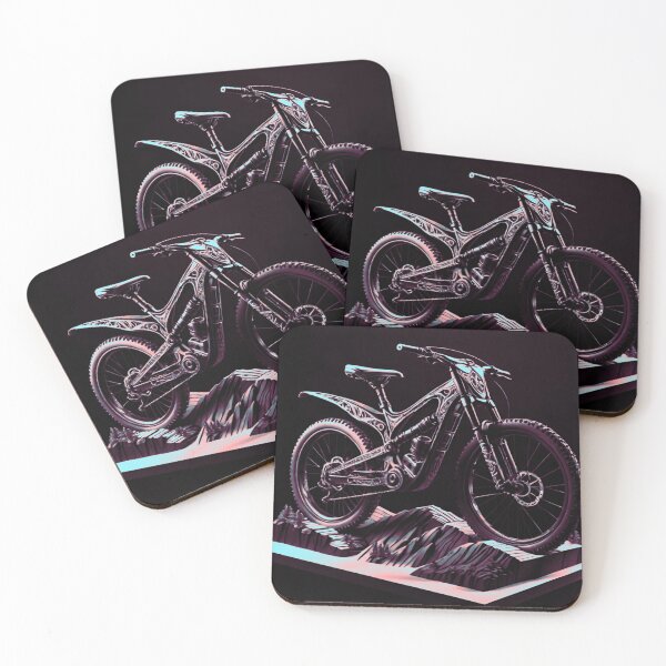 Item preview, Red & Blue Tinted MTB Model Design – Mountain Majesty designed and sold by GrizzlyCollective.