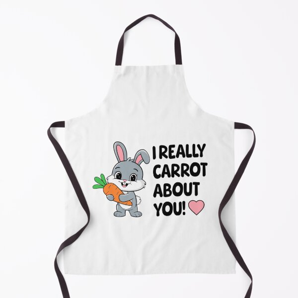 Item preview, I Really Carrot About You! Funny Bunny Pun designed and sold by PMCreative.