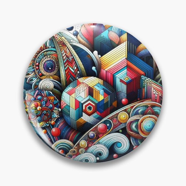Item preview, colorful geometric decorative pattern designed and sold by Dogandesighn.