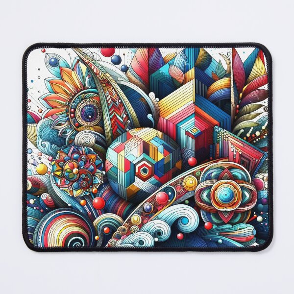 Item preview, colorful geometric decorative pattern designed and sold by Dogandesighn.
