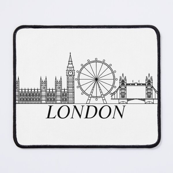 Item preview, London Skyline illustration Black designed and sold by Monika Howarth.