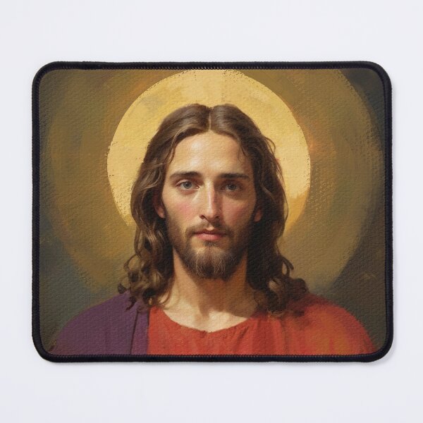 Item preview, Jesus Christ Portrait Version 38, Digital Semi Impasto Oil Painting designed and sold by VarnaChitra.