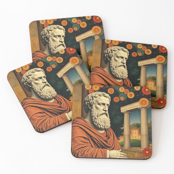 Item preview, Philosopher and flowers  designed and sold by Terry Collett.